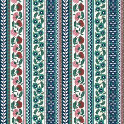 Ribbon Wallpaper - Palace Grove Collection - M&K Studio - Swatch - Colorway: Ruby