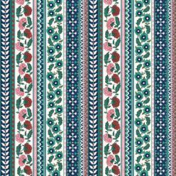 Ribbon Wallpaper - Palace Grove Collection - M&K Studio - Swatch - Colorway: Ruby