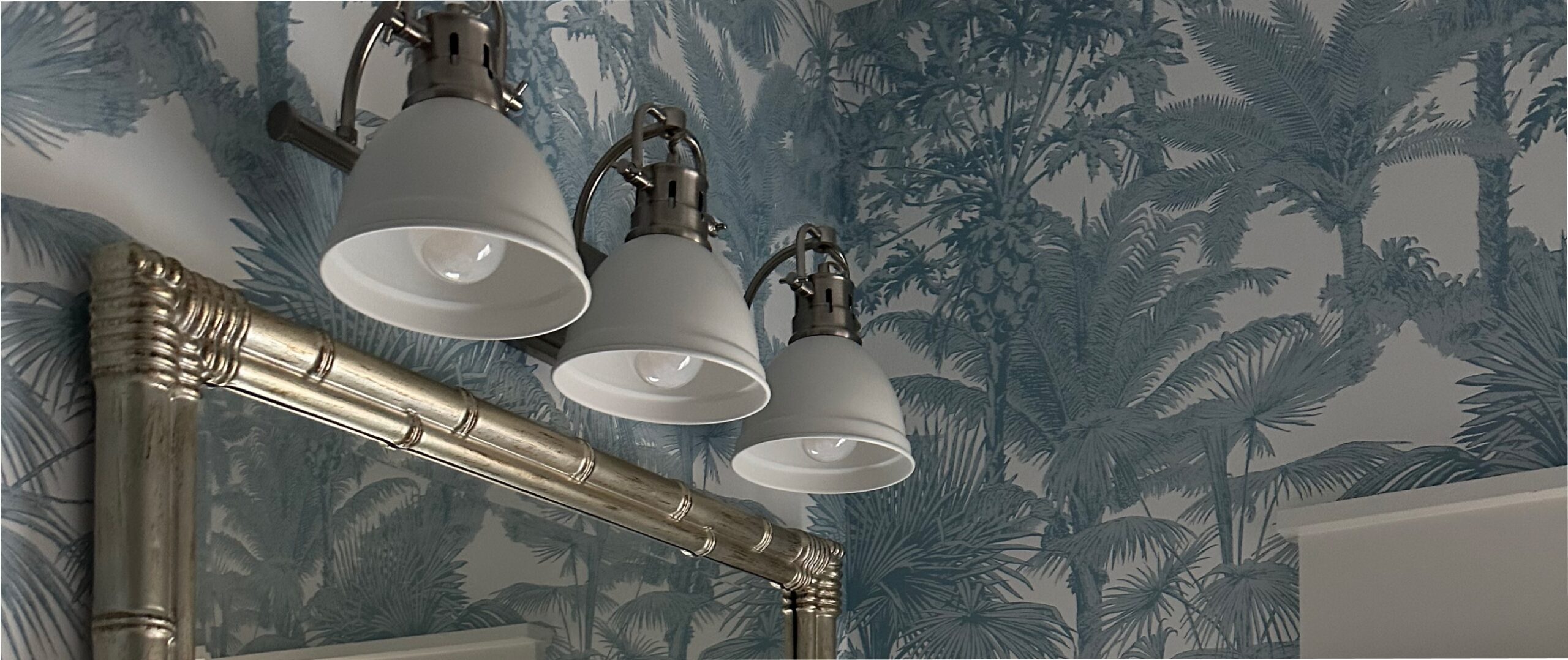 Mount Pleasant Endeavors blue palm wallpaper