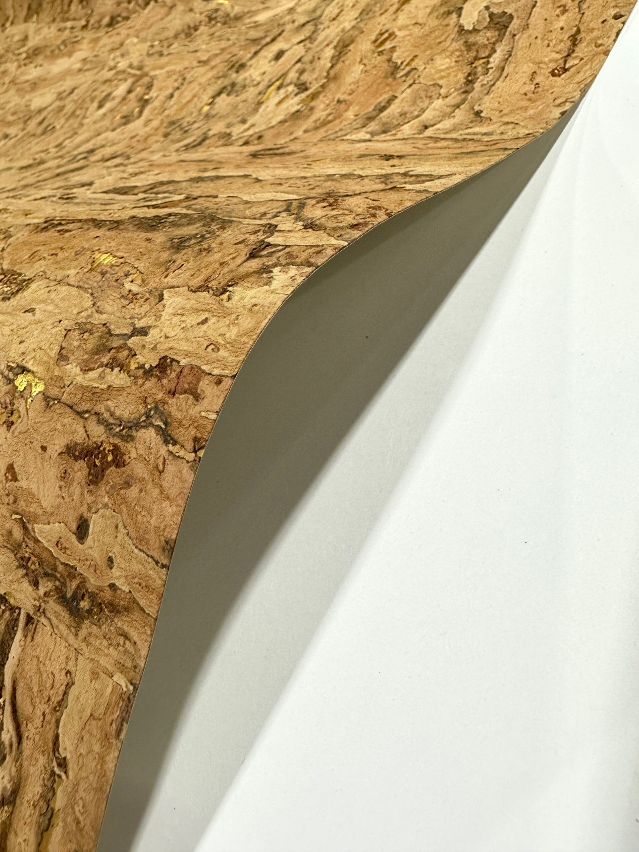 Earth Cork Wallpaper • Gold • Ripple
