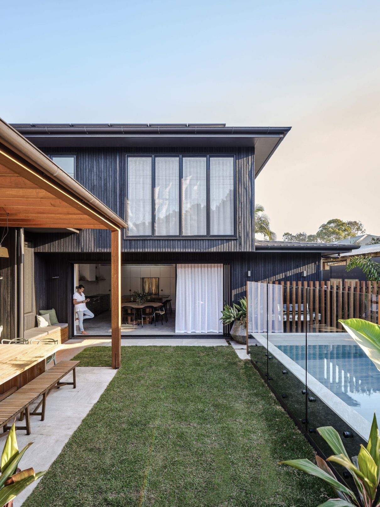 Backyard • Barefoot Bay Villa designed by The Designory • Byron Bay