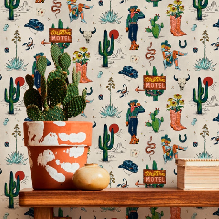 Milton & King Studio • Trail Tales Wallpaper • Gallery Image • Insitu