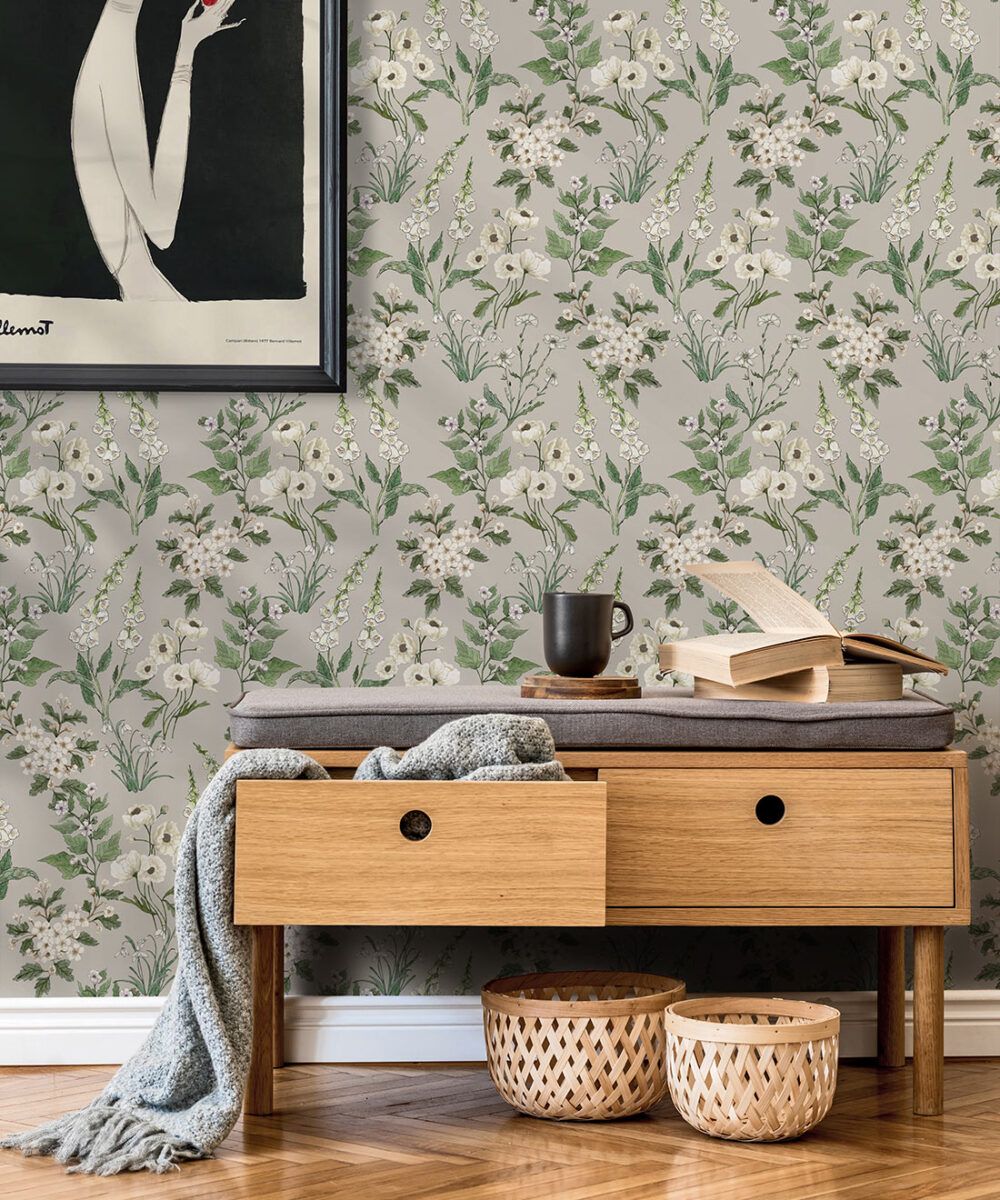 Garden Delight Wallpaper • Floral Wallpaper • Milton & King USA