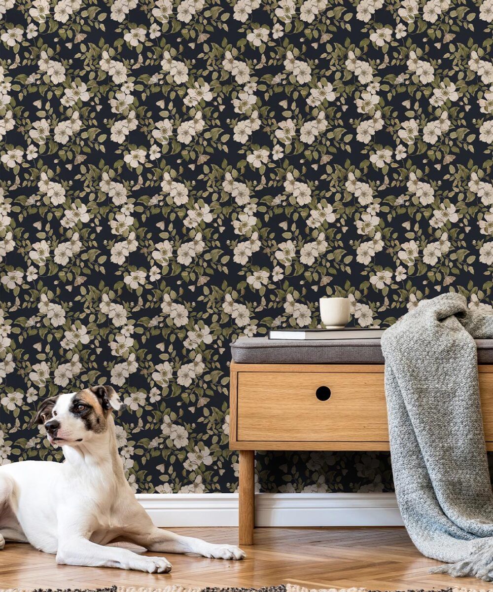 Sweet Briar Wallpaper • Floral Wallpaper • Milton & King USA