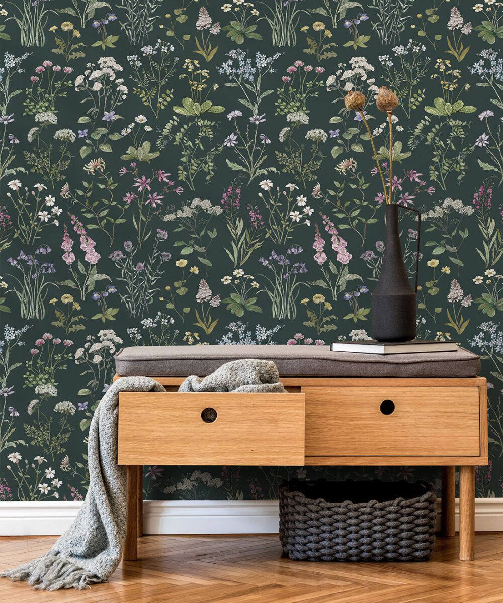 Wild Meadow Wallpaper • Floral Wallpaper • Milton & King USA