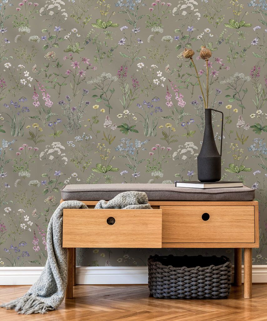 Wild Meadow Wallpaper • Floral Wallpaper • Milton & King USA