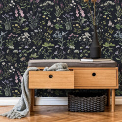 Wallpaper Republic - Floral Emporium Collection - Wild Meadow - Navy - Insitu