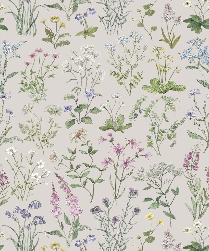 Wild Meadow Wallpaper • Floral Wallpaper • Milton & King USA