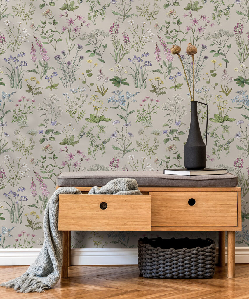 Wild Meadow Wallpaper • Floral Wallpaper • Milton & King USA