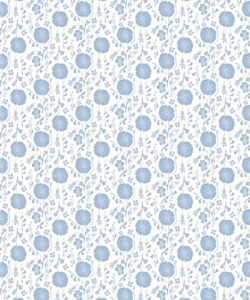 Meadow Dreams Wallpaper - Wallpaper Republic - Colorway: Blue - Swatch