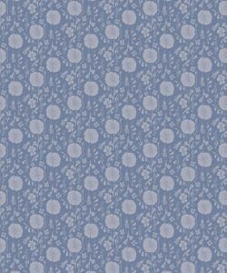 In The Bloom Collection - Wallpaper Republic - Meadow Dreams Wallpaper - Colorway: Blue Grey - Swatch