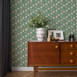 Meadow Dreams Wallpaper - Wallpaper Republic - Colorway: Forest - Insitu
