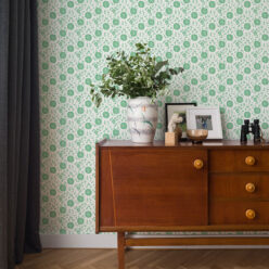 Meadow Dreams Wallpaper - Wallpaper Republic - Colorway: Green - Insitu