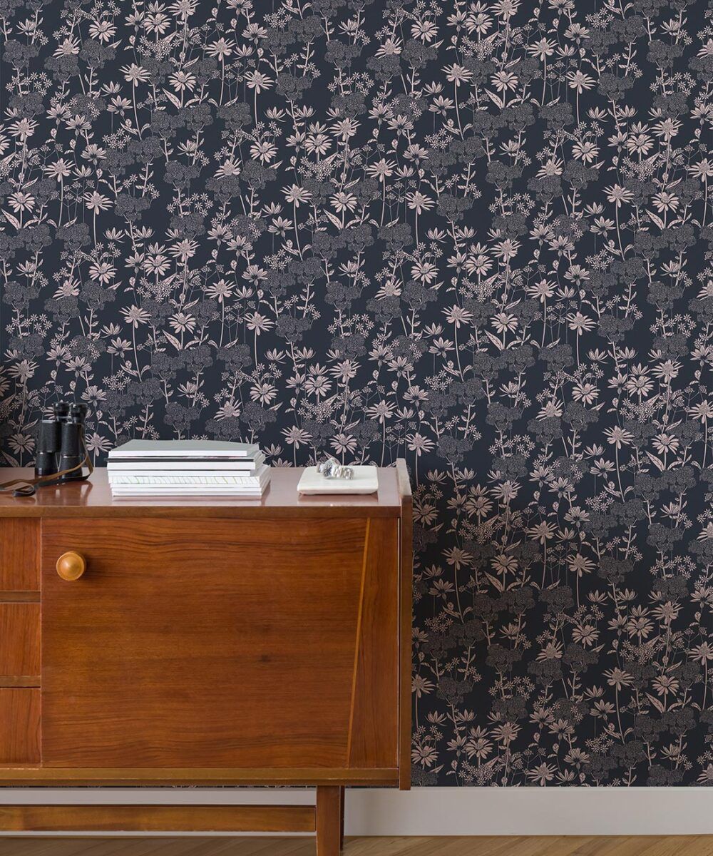 London Street Flowers Wallpaper • Floral • Milton & King USA