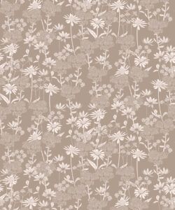 London Street Flowers Wallpaper - Wallpaper Republic - Colorway: Earth - Swatch