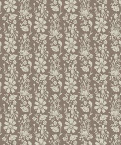 In The Bloom Collection - Wallpaper Republic - Corsage Wallpaper - Colorway: Biscuit - Swatch