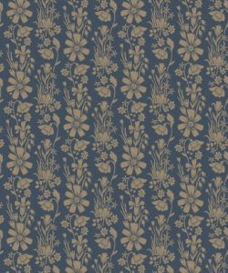 In The Bloom Collection - Wallpaper Republic - Corsage Wallpaper - Colorway: Midnight - Swatch
