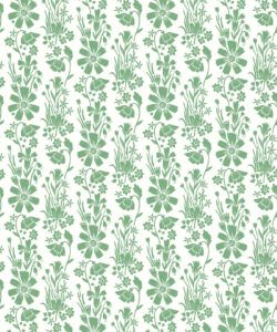 In The Bloom Collection - Wallpaper Republic - Corsage Wallpaper - Colorway: Pear Green - Swatch