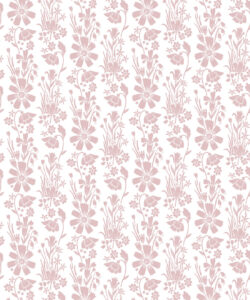 In The Bloom Collection - Wallpaper Republic - Corsage Wallpaper - Colorway: Rose - Swatch