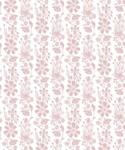 In The Bloom Collection - Wallpaper Republic - Corsage Wallpaper - Colorway: Rose - Swatch