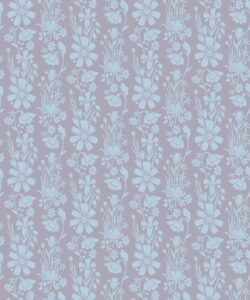 In The Bloom Collection - Wallpaper Republic - Corsage Wallpaper - Colorway: Sky - Swatch