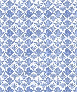 In The Bloom Collection - Wallpaper Republic - Corsage Wallpaper - Colorway: Blue - Swatch