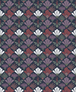 In The Bloom Collection - Wallpaper Republic - Corsage Wallpaper - Colorway: Night - Swatch