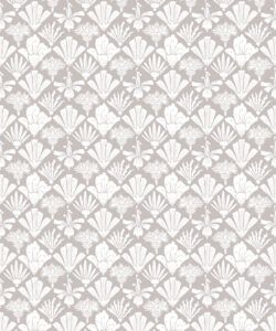 In The Bloom Collection - Wallpaper Republic - Corsage Wallpaper - Colorway: Taupe - Swatch
