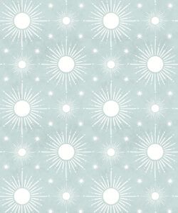 Sun Light Star Bright Wallpaper • Sea Spray • Swatch