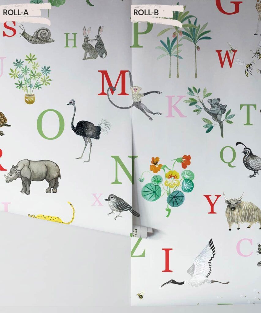 Noah's ABC Wallpaper • Stunning Alaphabet Design • Milton &amp; King