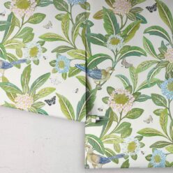 Summer Garden Wallpaper • Ivory Wallpaper • Floral Wallpaper Rolls