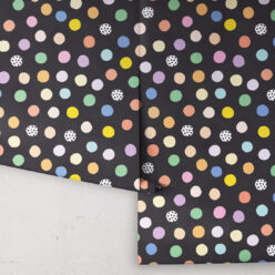 Happy Confetti Wallpaper • Black • Rolls
