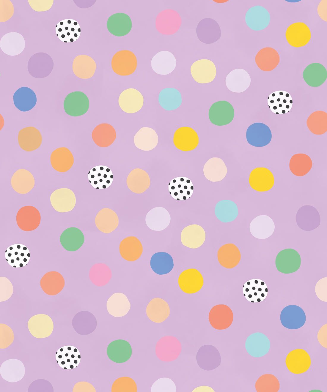Happy Confetti Wallpaper • Lavender • Swatch