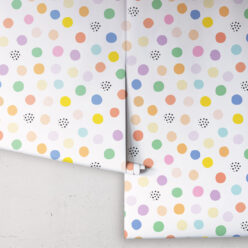 Happy Confetti Wallpaper • White • Rolls