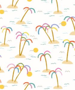Happy Like A Holiday Wallpaper • Ivory • Swatch