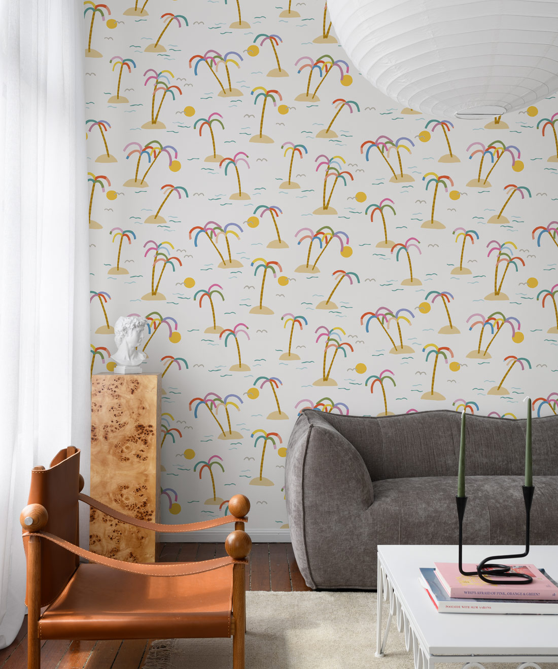 Happy Like A Holiday Wallpaper • Ivory • Insitu