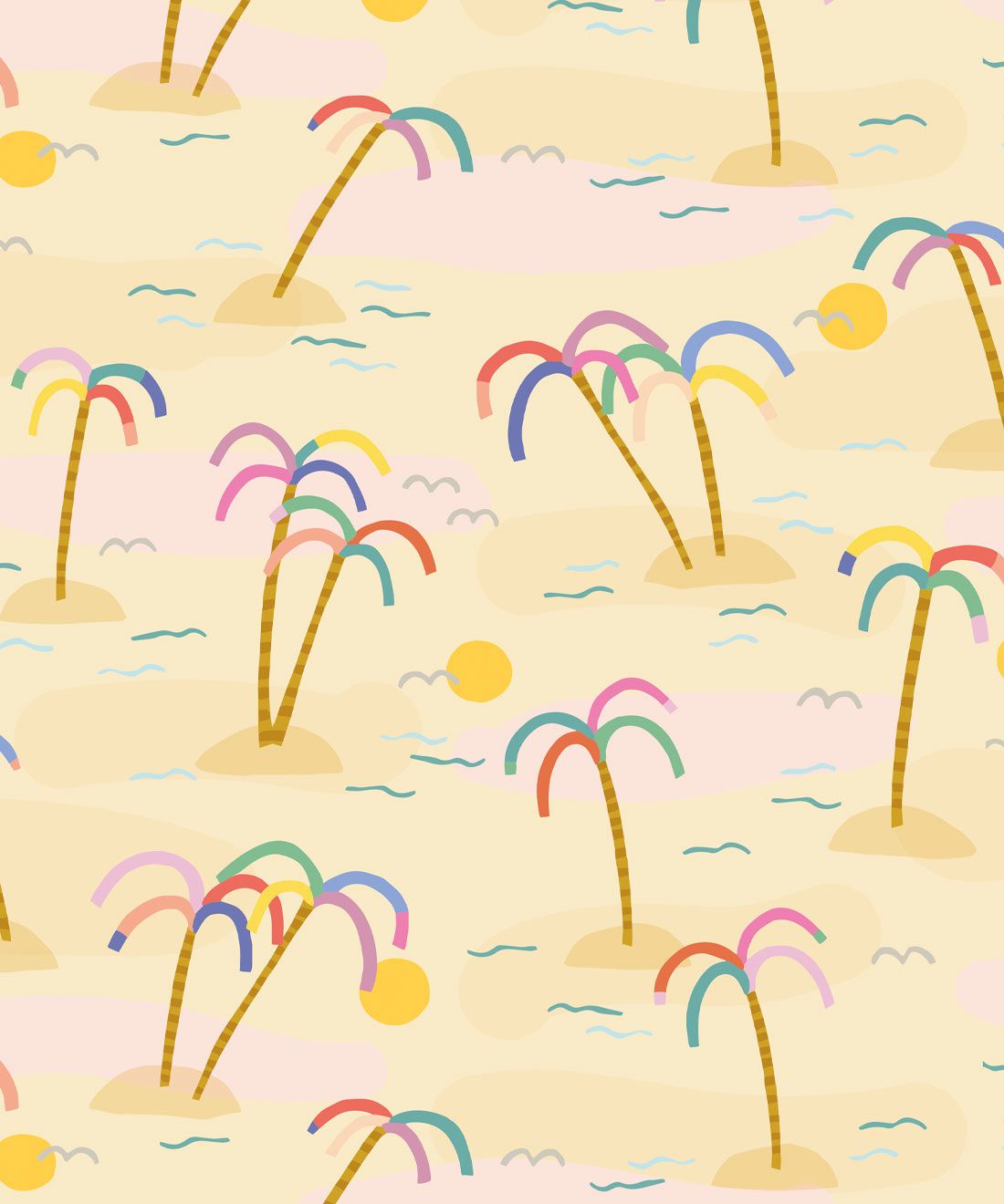 Happy Like A Holiday Wallpaper • Sand • Swatch