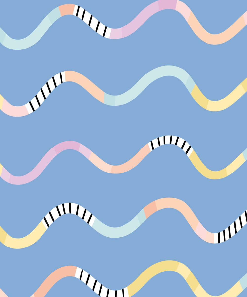 Happy Waves Wallpaper • Multi-Colors • Milton & King USA