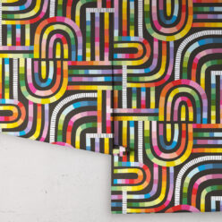 Maze Time Wallpaper • Black Rainbow • Rolls