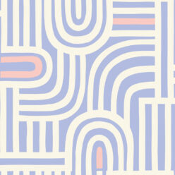 Maze Time Wallpaper • Cornflower Blue • Swatch