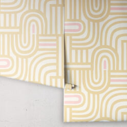 Maze Time Wallpaper • Cream • Rolls