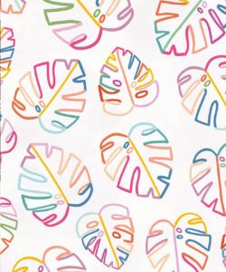 Monstera Love Mural • White • Swatch