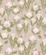 Protea Party Wallpaper • Pastel Coffee • Swatch