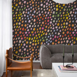 Rainbow Cheetah Wallpaper • Black • Insitu