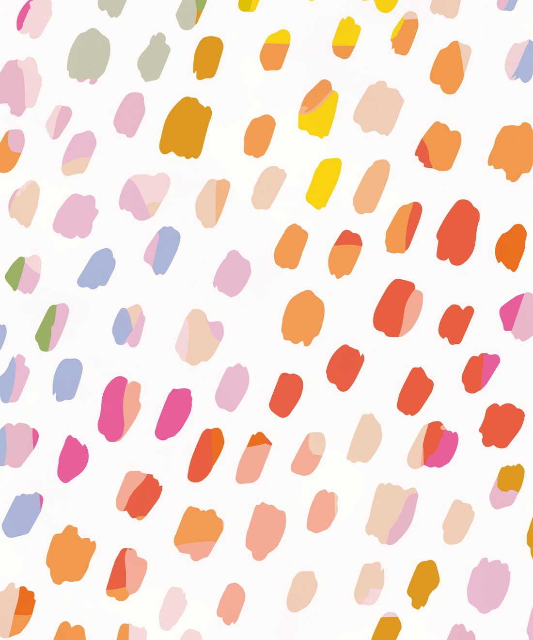 Rainbow Cheetah Wallpaper • White • Swatch