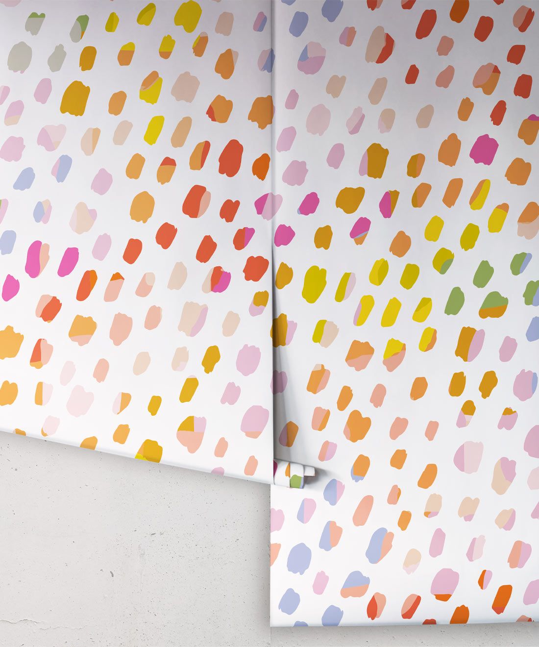 Rainbow Cheetah Wallpaper • White • Rolls
