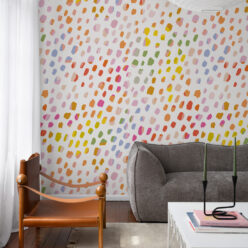 Rainbow Cheetah Wallpaper • White • Insitu