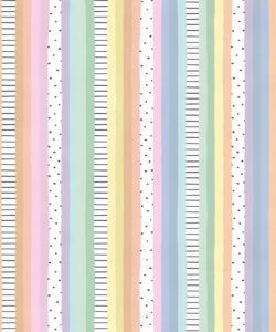 Rainbow Wall Mural • Pastel White • Swatch