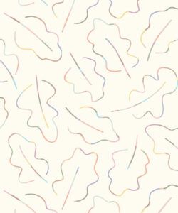 Spring Leaves Wallpaper • Pastel • Swatch