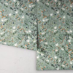 Bespoke Cranes Wallpaper • Blue • Rolls
